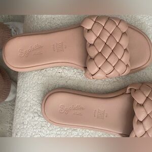Seychelles slip-ons. two pairs, one size 6 1/2 and one size 7.